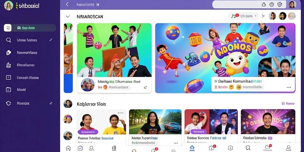 Grafis yang memukau dan berwarna-warni.