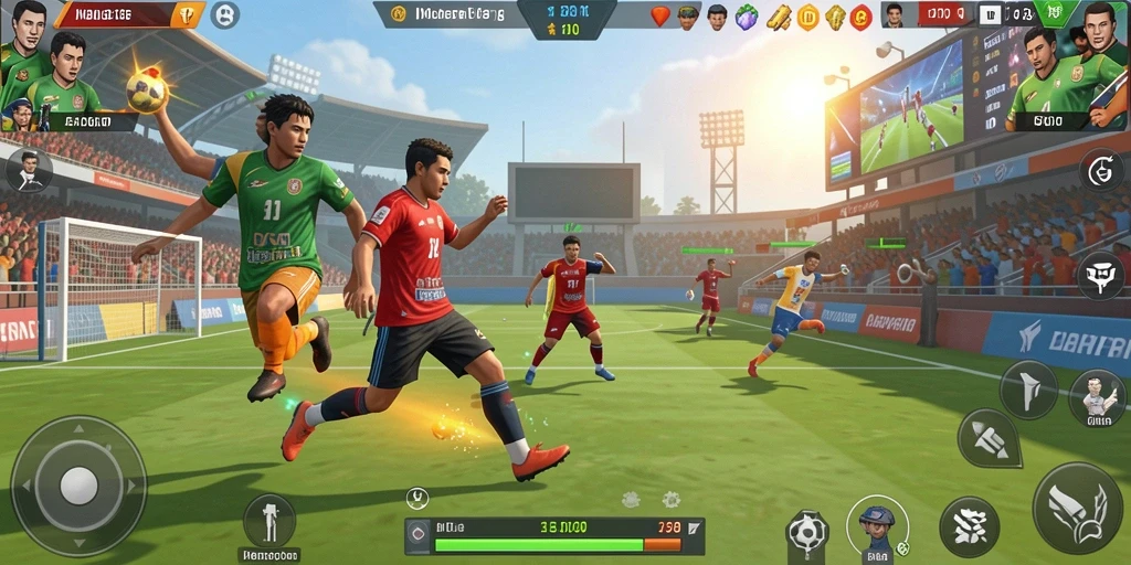 Menghadapi pemain dari seluruh dunia secara online.