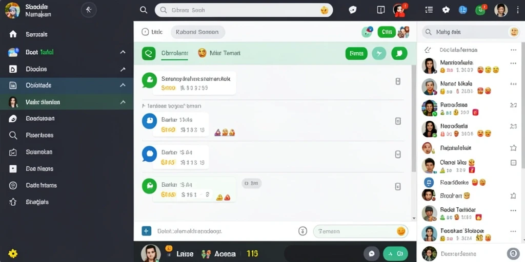 Interaksi sosial dengan pemain lain dalam game.